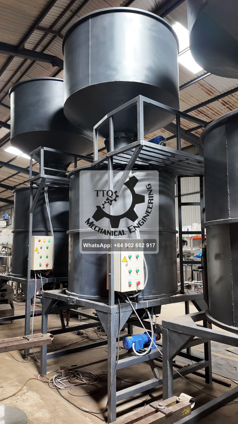 Control panels on TTQ steaming machines