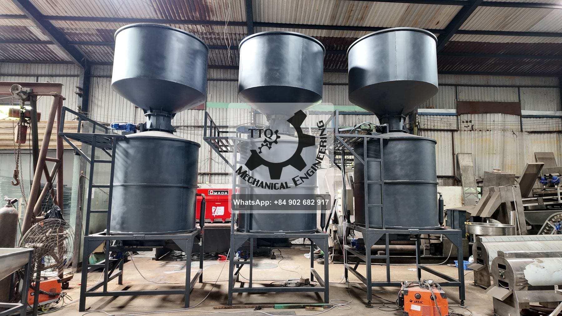 Three TTQ steaming vessels in build in the workshop